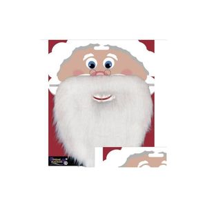 Altri articoli per feste per eventi Natale Babbo Natale Barba finta bianca Baffi Baffi Uni Costume natalizio Accessorio cosplay Spettacolo teatrale Dhevd