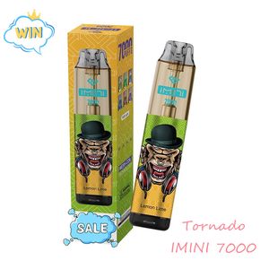 Новый оригинальный Imini 7000 Puffs Ondosable Tornado 7K 8K E Cigarette RGB 15 мл предварительно заполненный 850 мАч.