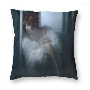 Travesseiro Mylene Farmer Cover 45x45cm Decoração de casa Impressão 3D Lance para carro frente e verso