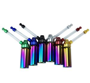 Glass Bottle Cup Hookahs 6 Colors Metal Smoking Tobacco Cigarette Pipe Bongs Jamaica Hand Pipes Filter Tube Oil Rigs Tools Accessories