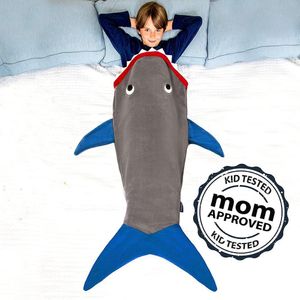 Blankets Shark Mermaid Tail Blanket Children Kids Mermaid Blanket Sleeping Sack Sofa Bed Throw for Child Tail Blanket Adult Bed blanket 230918