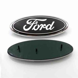 Hohe Qualität Hintergrund 23 9 cm Auto Auto Emblem Abzeichen ABS Aluminium Motorhaube Vorne Hinten Trunk Logo für Ford Edge Explorer214v