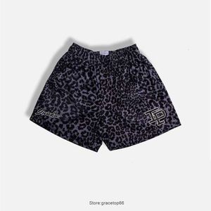 Herren-Shorts, IP-Modemarke, Leopardenmuster, amerikanische Basketball-Viertel unter dem Knie, Training, Straße, schnell trocknend, lässige Sporthose, 23