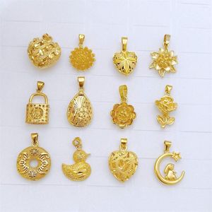 Charms Mixed Beads Pendants For Necklaces Women Heart Star Flower Bowknot Charm Pendant Jewelry Making Accessories Wholesale Gifts