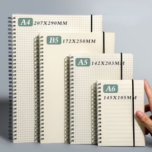 Notizblöcke A6 A5 B5 A4 verdicktes Spiral-Spiral-Notizbuch mit festem Einband und zerreißbarem leerem Rasterpapier, Tagebuch, Skizzenbuch für die Schule 230918