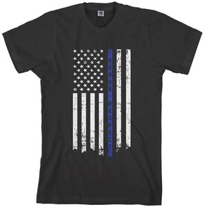 DIY T-shirt 170 Europa och Amerika över gränserna Ny blå linje flagga topp mode casual digital tryckning rund hals kort ärm t-shirt