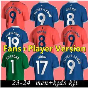 23 2024EVertonS S soccer jerseys JAMES RICHARLISON KEANE DAVIES DIGNE Uniforms Adult Kids Kits Set Socks Full sets S-2XL 2023 24 football shirts Thai Uniforms 6669