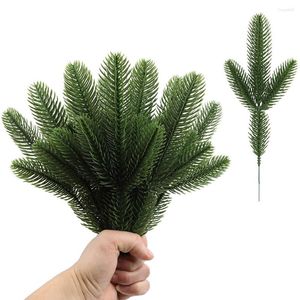 Decorative Flowers Enhance Your Home/Wedding/Store/Party With 24 Pcs Artificial Pine Fake Plants Christmas Tree Branch Decorations!