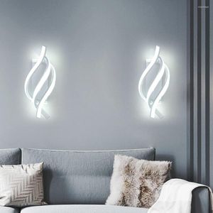 Vägglampa 2st moderna led nordiska roterande används för vardagsrum sovrum sängkläder hem dekoration och inomhus