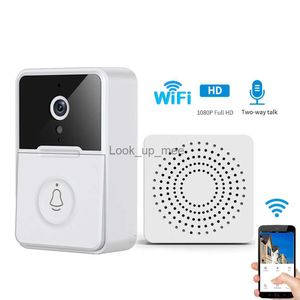 Doorbells Outdoor Wireless Doorbell Smart HD Camera Home Security Door Bell Night Vision Intercom Voice Change For Home Monitor Doorbell HKD230918