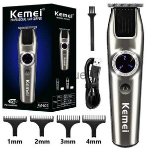 Electric Shavers Professional Men Hair Clippers LED Display 0mm Bald Head Hair Trimmer 2 Hastigheter Electric Hair Cutting Machine Recheble X0918