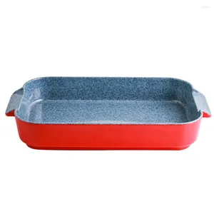 Dinnerware Sets Crawfish Plate Crayfish Storage Multifunctional Restaurant Lobster Rectangle Tray Dish Melamine Cookie Cake Pan