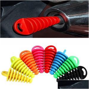 Sistema de escape de motocicleta Silenciador Tubos Plug Silenciador Pvc À Prova D 'Água Tailpipe Borracha Sangrador de Ar Plugs Acessórios Modificados Drop Deliv Dh6Mf