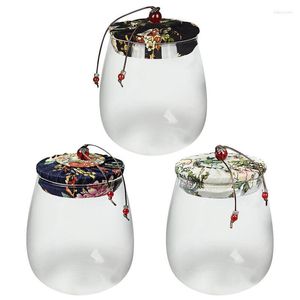 Garrafas de armazenamento Frascos de vidro com tampas Canister multifuncional hermético Recipiente de grãos de café Acessórios de cozinha