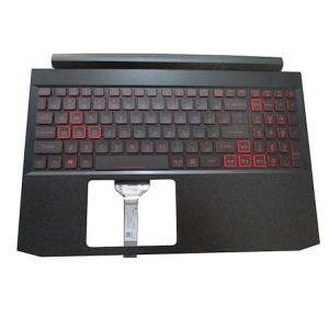 Оригинальная новая горячая Распродажа, верхняя крышка для ноутбука, подставка для рук, клавиатура без тачпада с подсветкой для Acer Nitro AN515-57, черный