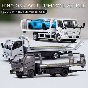 Diecast Model Car GCD 1 64 Hino Barrier Borttagning Fordonslegering Simulering Autombile Model 230915