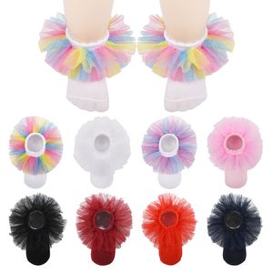 3PAIRS SKWIEKÓW DZIECKICH SKWIEKÓW DZIEWCZYNY KONTROWNIKA Księżniczki Ruffle Princess Dress Lace Socks for Noworns/Babies/Toddlers/Little Girls 230918