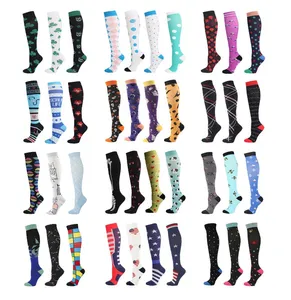 Women Men Compression sport Socks Nylon Sock for Running Hiking Flight Travel Circulation Athletics Socks