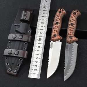 Brother M26 Z-Wear Stahlklinge G10 Griff Scharfes taktisches Militärcampingmesser Outdoor Survival Jagd EDC Werkzeug Selbstverteidigung 397