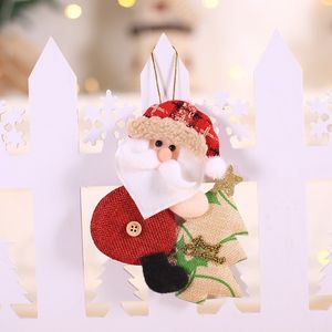 Christmas Tree Hang Doll Santa Snowman Merry Christmas Decorations Holiday Hotel Window Festive Party Ornaments Xmas Gifts