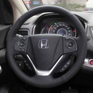 Synthetic Leather Car Steering Wheel Cover For Honda CRV Crv 2012 2013 2014 2015 2016 J220808260T