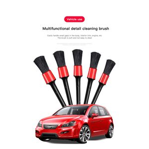 Brush New Car Detail Cleaning 5 Different Sizes Detailing Set For Interior Air Vent Motive Brushes Kit Drop Delivery Automobiles Motor Dhiem