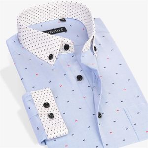 Todo- CAIZIYIJIA 2017 Osso de Peixe Masculino Impresso Camisas de Manga Longa Patchwork Manguito Conforto Macio Casual Slim-fit Butto253p