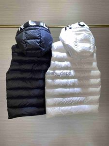 Coletes masculinos M's Down Vest Jacket 2022 Nova moda masculina Down Vest Mulheres usam outono e inverno colete grosso fora da estação europeia J230918