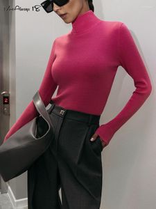 Женские свитера, водолазка, однотонные базовые женские офисные трикотажные тонкие пуловеры с внутренней стороны, топы, зима 2023, свитер с длинными рукавами