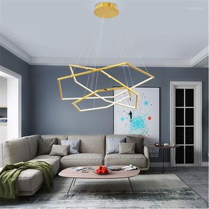 Chandeliers Geometric Minimalist Living Room Luxury Decor For Home Dining Kitchen Island Bedroom Decoration Pendant Lights Lamp