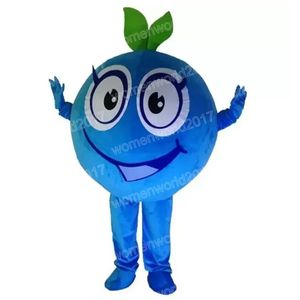 Halloween Blueberry Mascot Costume Top Quality Cartoon Character Outfits Suit Unisex Adults Outfit Birthday Christmas Carnival Fancy Dress