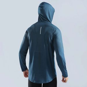 LL Maglioni con Cappuccio Autunno e Inverno da Uomo con Elevata Elasticità e Abbigliamento Fitness ad Asciugatura Rapida, Abbigliamento da Allenamento per Corsa Abbigliamento Sportivo