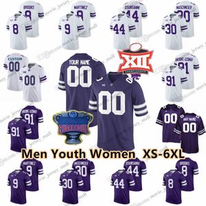 Футболка Custom Kansas State Wildcats 2023 22 Дьюс Вон 27 Джорди Нельсон 4 Малик Ноулз 18 Уилл Ховард 85 Кейд Уорнер 31 Джейк Клифтон 2 Сэвидж Адриан Мартинес