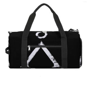 Sacos ao ar livre Stargate Mens Sports Grunge Training Gym Bag com sapatos Bolsas engraçadas Homens Design Portátil Fitness