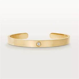 Love Bangle Мужчины Женщины Браслет Ювелирные Изделия Из Нержавеющей Стали 316L Личность Обещание Мода Простота Свадьба Бриллиант Bracele295q