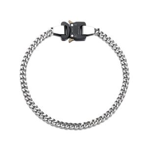 Chains ALYX CUBIX CHAIN NECKLACE Men Women Classic 1017 9SM Necklaces Signature Metal Buckle Stainless Steel Colorfast26253973045