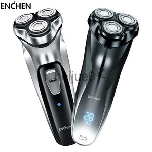 Barbeadores elétricos enchen blackstone face barbeador para homens recarregável 3d flutuante máquina de barbear elétrica aparador de barba x0918