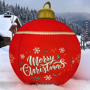 Christmas Decorations Outdoor PVC Christmas Inflatable Decorated Ball Remote Control LED Light Xmas Tree Decorate Glowing Balls Christmas Gifts 230918