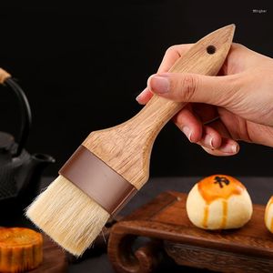 Tools Safe And High Quality Wooden Oil Brush Temperature Baking Bakeware Bread Cook Pastry Cream BBQ Basting