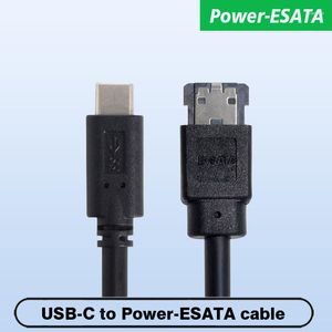 Cabos de computador com fonte de alimentação tipo C para conversor ESATA USB-C 3.0 USB IDE Sata Side saída 5v