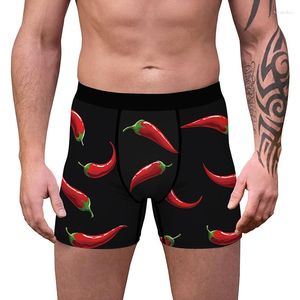 Cuecas homens boxer roupa interior legal impressão 3d cintura baixa sexy para poliéster respirável confortável briefs engraçados longo 2023