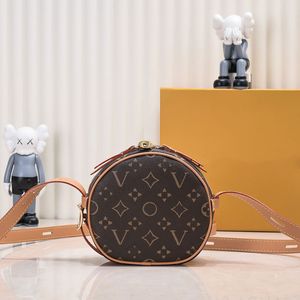 Borse a tracolla classiche di lusso con scatola per cappelli Borse a tracolla Soupes Portafogli di alta qualità Borsa a tracolla firmata Borsa da donna Borse a tracolla Designer Donna Mini borsa rotonda