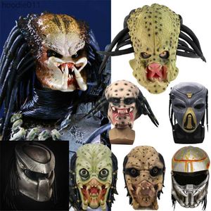 Accessori per costumi Gioco Lupo Falconer Tracker Berserker Predator Cosplay Maschera in lattice Maschere per casco Halloween Masquerade Party Costume di carnevale Prop X0803 L230918