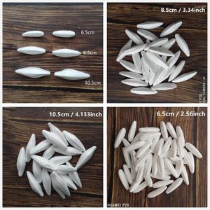 Dekorativa blommor 30/50/100 st 5cm-11cm Vit skum Lily Buds Nylon Stocking Flower Accessories Polystyren Styrofoam för hantverksdekoration