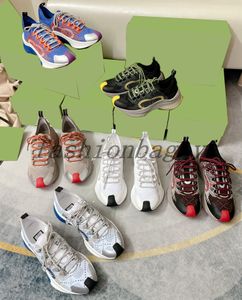 Designer RUN SNEAKER Mulheres Bordado Retro Sapatos Casuais Bloqueio Correndo Sapatos Esportivos G Sapatos Homens Moda Sola De Borracha Treinador Com Caixa