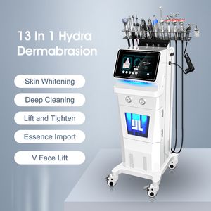 Multifunction 13 In 1 Hydro Dermabrasion Skin Deep Cleansing Machine Black Head Removal Acne Treatment RF Skin Tightening Beauty Machine