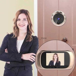 Doorbells Electronic Door Viewer Bell IR Night Door Camera Photo Recording Digital Door Viewer Smart Peephole Doorbell Eye Door Outdoor HKD230918