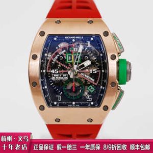 Automatische mechanische Armbanduhren Schweizer Sportuhren Armbanduhr Richarmilles Mills RM1101 Mancini Exklusive Titanlegierung Herrenmode Freizeit Busine WN8OA