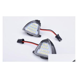 Decorative Lights For Golf 5 Passat Jetta Eos Rearview Mirror Light Error Puddle Lamp 18Led Under Side High Quality 2Pcs/Lot Drop Deli Dh9Gw