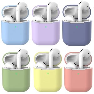 Аксессуары для наушников для AirPods 2, защитный силиконовый чехол, противоударный для Apple, беспроводная зарядная коробка для наушников, сумка, 230918